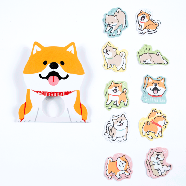 Shibanban - orange, sticker pack