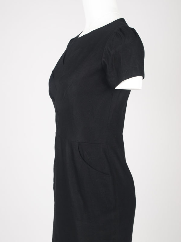 Oru pocket dress - Noir, side view of pocket