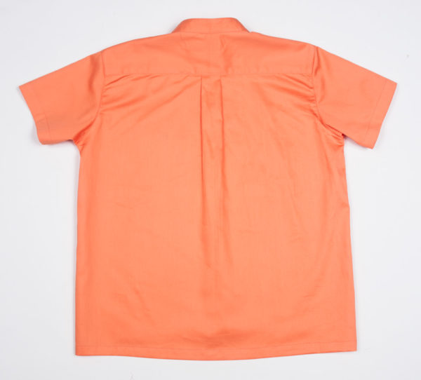 Woof Pup Short Sleeve shirt – Orange back view