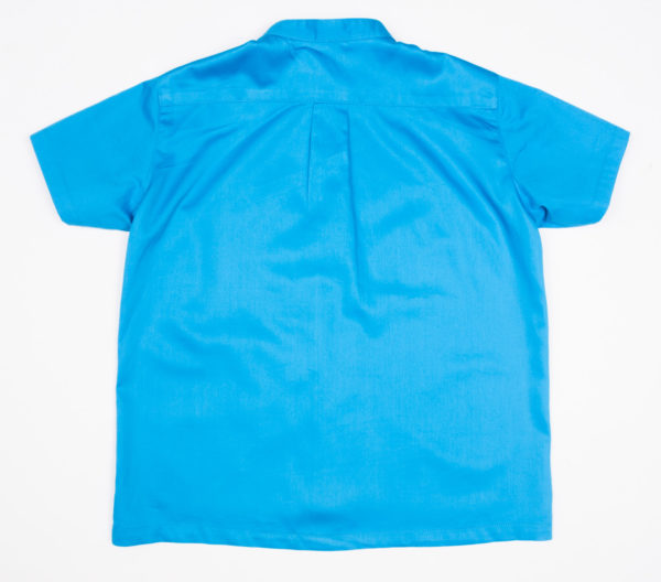 Woof Pup Short Sleeve shirt – Blue back view