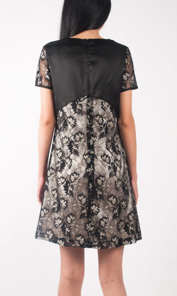 Maddison lace dress back