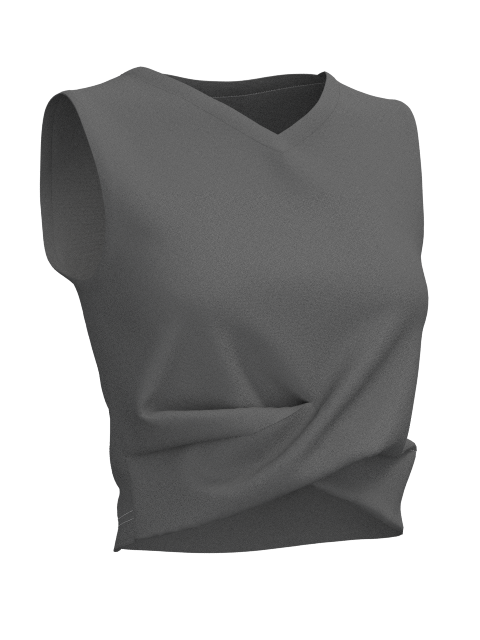 Coreline Twist top grey Coreline Sleeveless twist top grey icon
